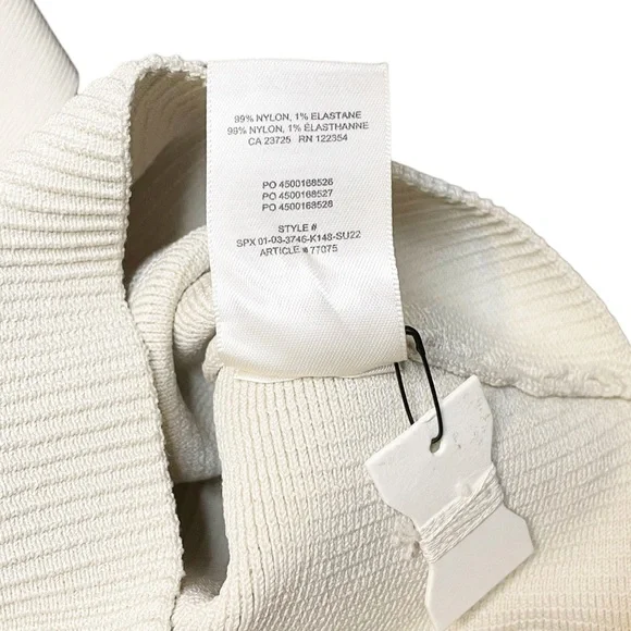 NWT Aritzia Babaton Sculpt Knit Criss Cross Halter Cropped Tank Top - Picture 5 of 5